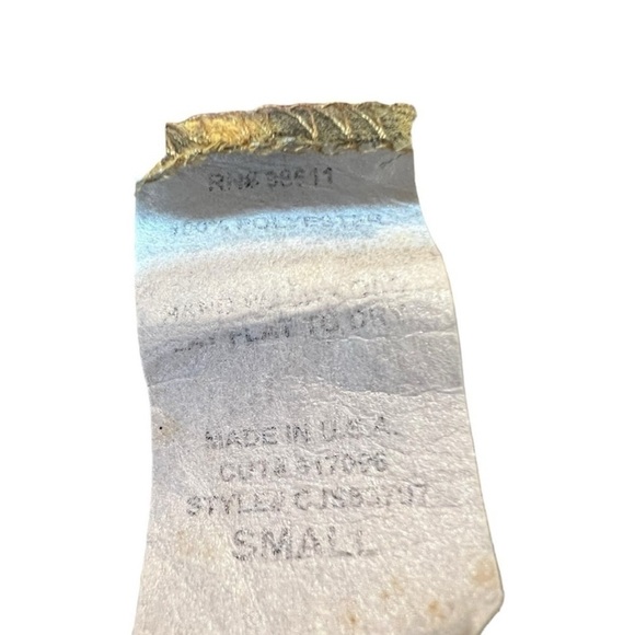 ASO Sheer V Neck Yellow Black Curved Hem Snakeprint Blouse byEightyEight Size S - Picture 12 of 14